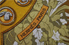 Authentic HERMES Carre 90 Scarf "LE DEBUCHE" Silk Khaki Green 7869D