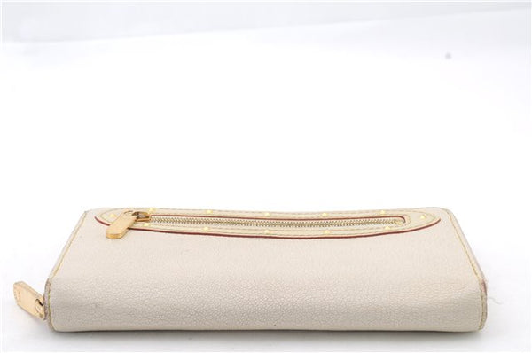 Authentic LOUIS VUITTON Suhali Zippy Long Wallet Purse Ivory M93026 LV 7870C