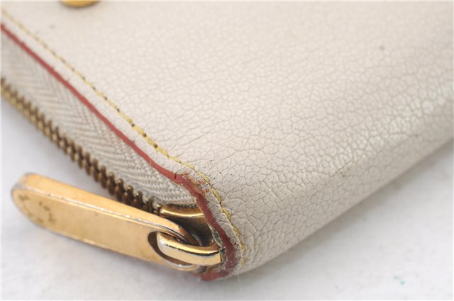 Authentic LOUIS VUITTON Suhali Zippy Long Wallet Purse Ivory M93026 LV 7870C