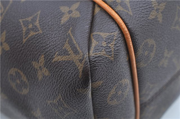 Authentic Louis Vuitton Monogram Totally MM Shoulder Tote Bag M41015 LV 7870E