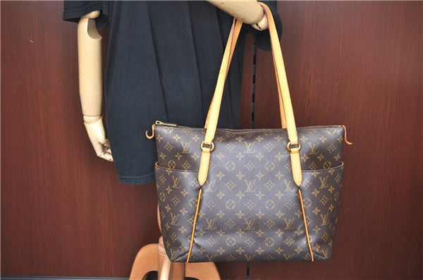 Authentic Louis Vuitton Monogram Totally MM Shoulder Tote Bag M41015 LV 7870E