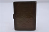 Authentic LOUIS VUITTON Vernis Agenda PM Notebook Cover Brown R21004 LV 7871C