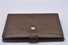 Authentic LOUIS VUITTON Vernis Agenda PM Notebook Cover Brown R21004 LV 7871C