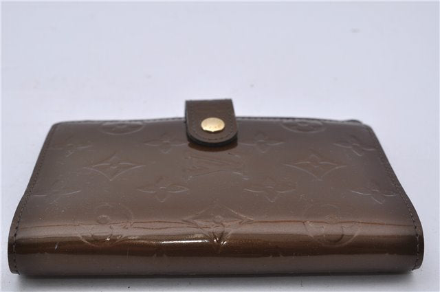 Authentic LOUIS VUITTON Vernis Agenda PM Notebook Cover Brown R21004 LV 7871C