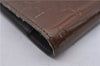 Authentic LOUIS VUITTON Vernis Agenda PM Notebook Cover Brown R21004 LV 7871C