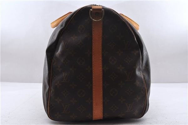 Auth Louis Vuitton Monogram Keepall Bandouliere 55 Boston Bag M41414 LV 7872D