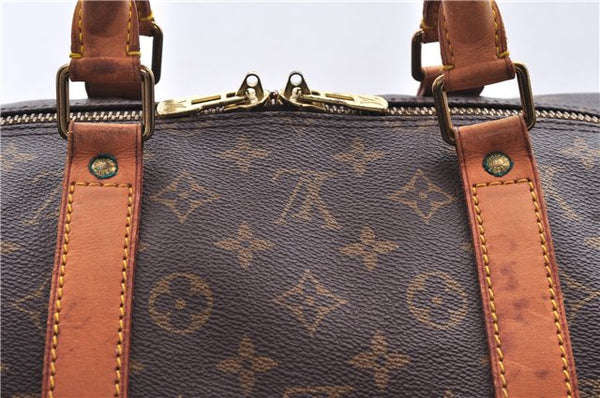 Auth Louis Vuitton Monogram Keepall Bandouliere 55 Boston Bag M41414 LV 7872D