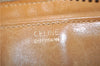 Auth CELINE C Macadam Carriage Blason Shoulder Cross Bag PVC Leather Beige 7873D