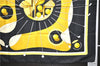 Authentic HERMES Carre 90 Scarf "swing" Silk Black 7874D