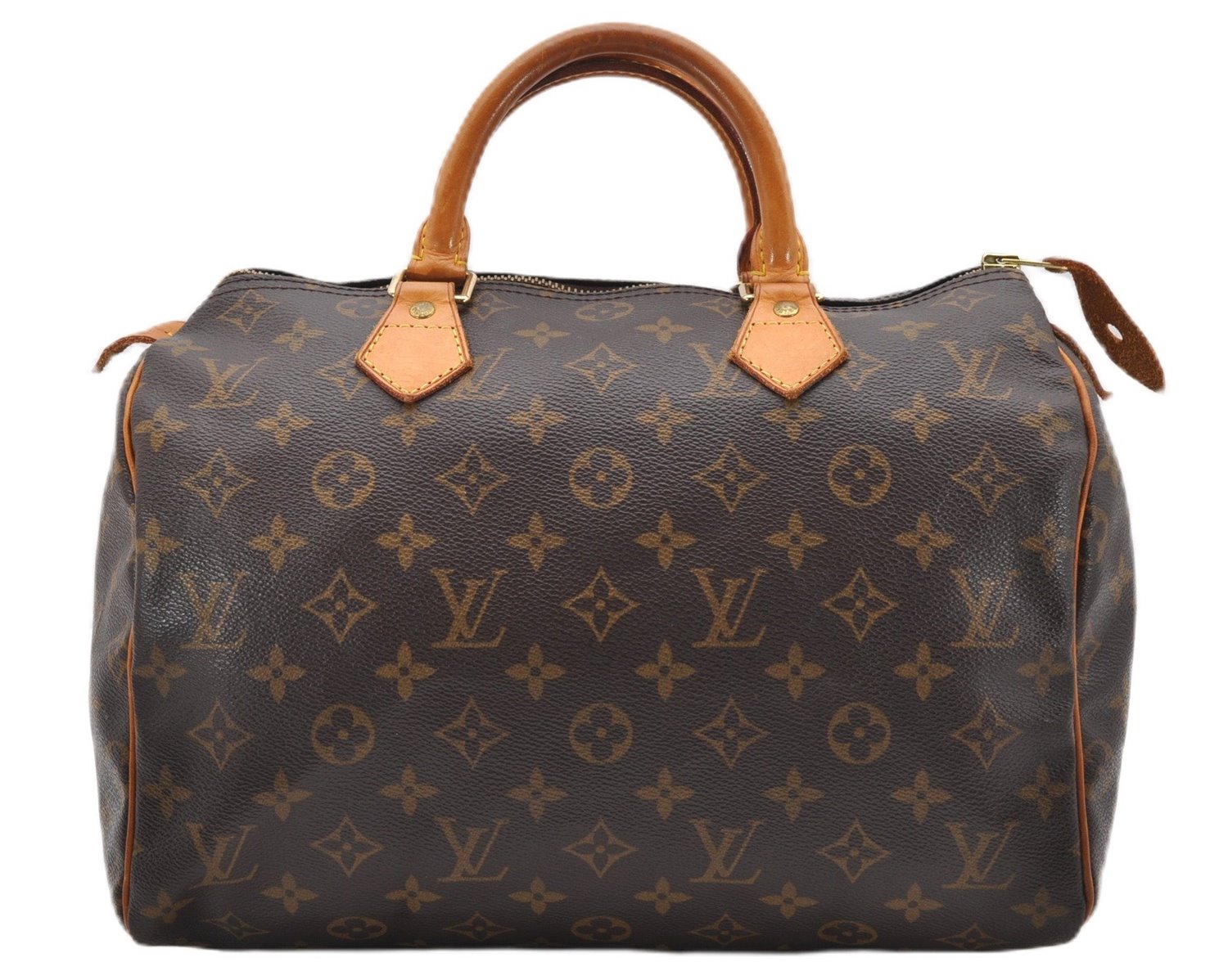 Authentic Louis Vuitton Monogram Speedy 30 Hand Boston Bag M41526 LV 7874F