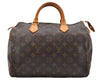 Authentic Louis Vuitton Monogram Speedy 30 Hand Boston Bag M41526 LV 7874F