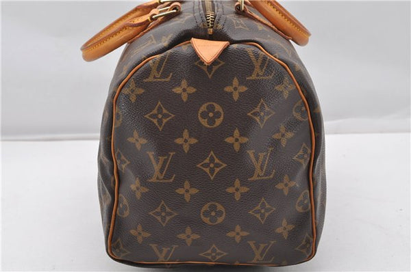 Authentic Louis Vuitton Monogram Speedy 30 Hand Boston Bag M41526 LV 7874F