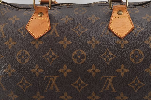 Authentic Louis Vuitton Monogram Speedy 30 Hand Boston Bag M41526 LV 7874F