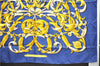 Authentic HERMES Carre 90 Scarf "LE MORS "A LA CONETABLE"" Silk Navy 7876D