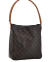 Authentic Louis Vuitton Monogram Looping GM Shoulder Bag M51145 LV 7879E
