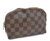 Authentic LOUIS VUITTON Damier Pochette Cosmetic Pouch Purse N47516 LV 7880C