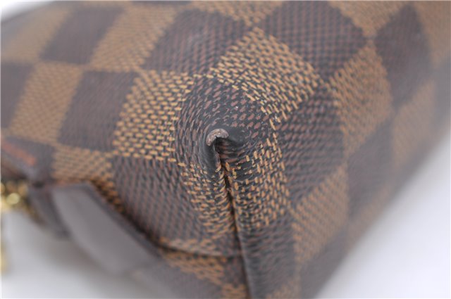 Authentic LOUIS VUITTON Damier Pochette Cosmetic Pouch Purse N47516 LV 7880C