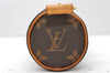 Authentic LOUIS VUITTON Monogram Trousse Ronde Pen Case Pouch M47630 LV 7881C