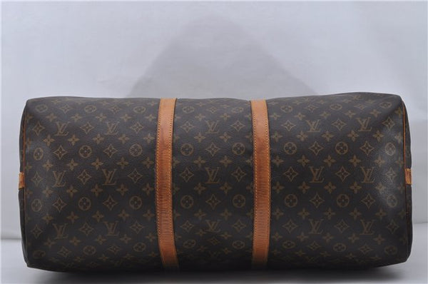 Auth Louis Vuitton Monogram Keepall Bandouliere 60 Boston Bag M41412 LV 7884D