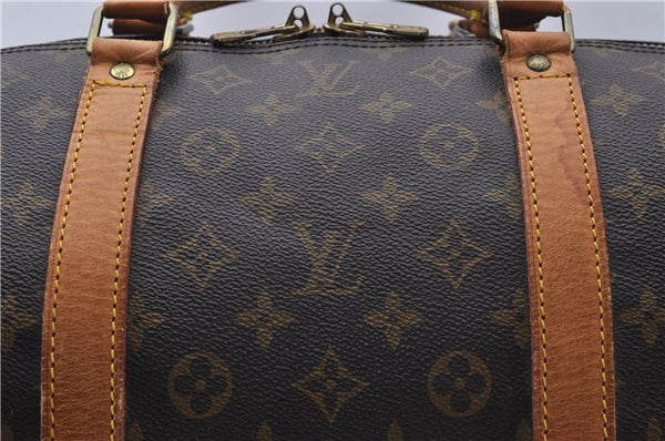 Auth Louis Vuitton Monogram Keepall Bandouliere 60 Boston Bag M41412 LV 7884D