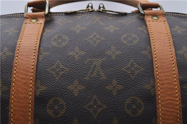 Auth Louis Vuitton Monogram Keepall Bandouliere 60 Boston Bag M41412 LV 7884D