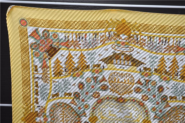 Authentic HERMES Pleats Scarf 