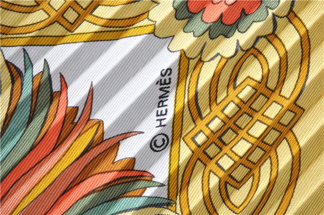 Authentic HERMES Pleats Scarf 