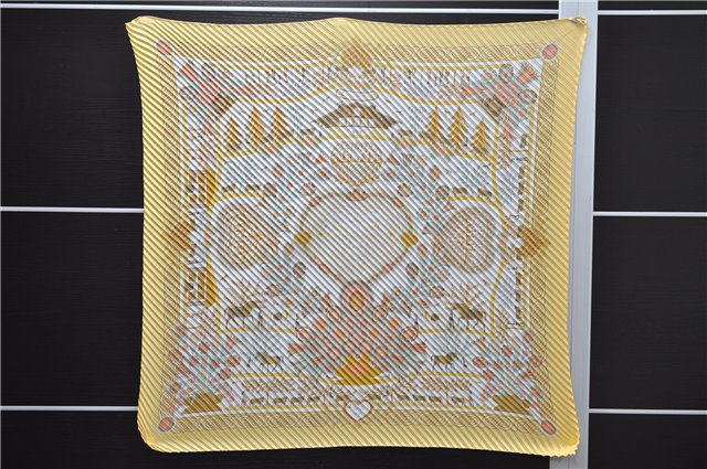 Authentic HERMES Pleats Scarf 