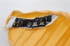 Authentic HERMES Pleats Scarf "Decoupages" Silk Yellow Box 7885D