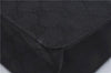 Auth GUCCI Eclipse Shoulder Cross Body Bag GG Canvas Leather 120841 Black 7886D