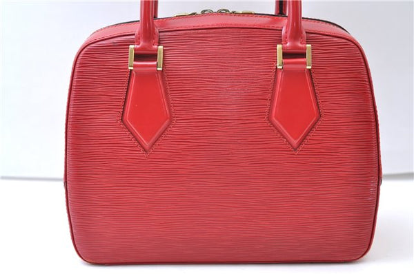 Authentic Louis Vuitton Epi Sablon Hand Bag Purse Red M52047 LV 7886E