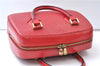 Authentic Louis Vuitton Epi Sablon Hand Bag Purse Red M52047 LV 7886E