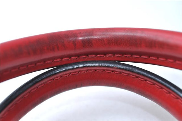 Authentic Louis Vuitton Epi Sablon Hand Bag Purse Red M52047 LV 7886E