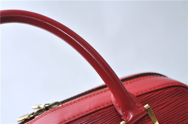 Authentic Louis Vuitton Epi Sablon Hand Bag Purse Red M52047 LV 7886E
