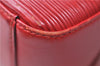 Authentic Louis Vuitton Epi Sablon Hand Bag Purse Red M52047 LV 7886E