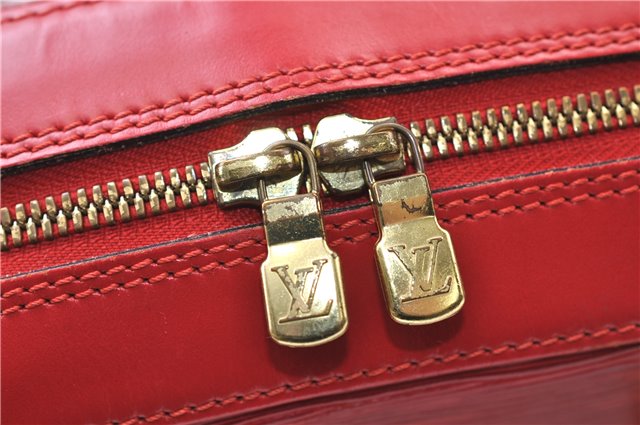 Authentic Louis Vuitton Epi Sablon Hand Bag Purse Red M52047 LV 7886E