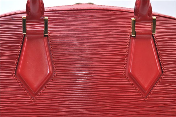 Authentic Louis Vuitton Epi Sablon Hand Bag Purse Red M52047 LV 7886E