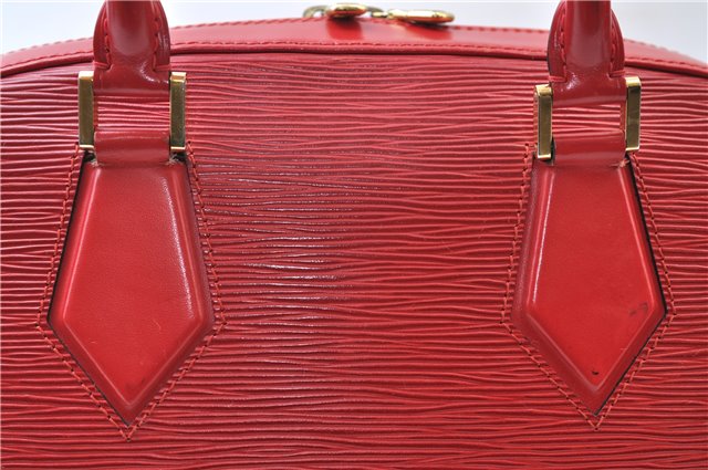 Authentic Louis Vuitton Epi Sablon Hand Bag Purse Red M52047 LV 7886E