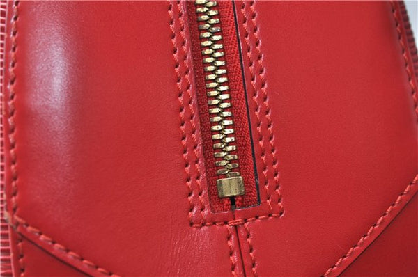 Authentic Louis Vuitton Epi Sablon Hand Bag Purse Red M52047 LV 7886E
