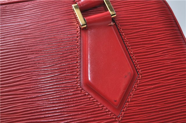 Authentic Louis Vuitton Epi Sablon Hand Bag Purse Red M52047 LV 7886E