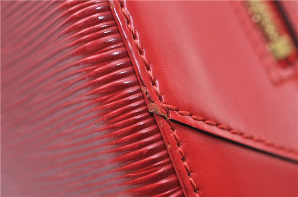 Authentic Louis Vuitton Epi Sablon Hand Bag Purse Red M52047 LV 7886E
