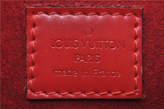 Authentic Louis Vuitton Epi Sablon Hand Bag Purse Red M52047 LV 7886E