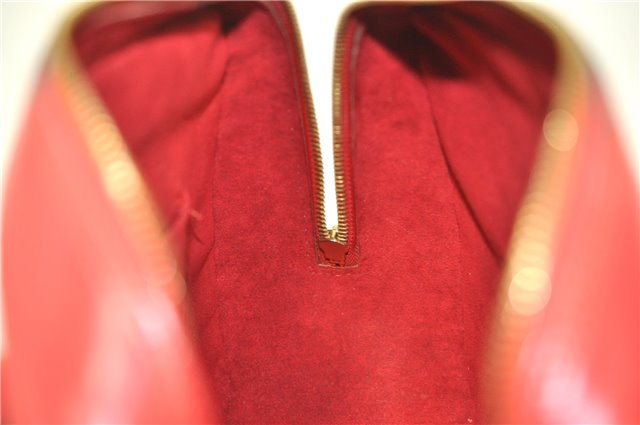 Authentic Louis Vuitton Epi Sablon Hand Bag Purse Red M52047 LV 7886E