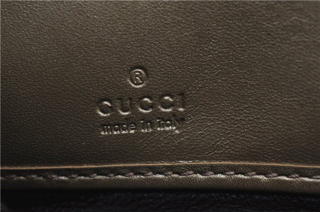 Authentic GUCCI Lovely Heart Guccissima Leather Long Wallet 282477 Gold 7889C