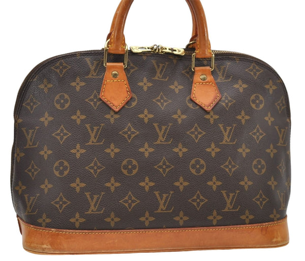 Authentic Louis Vuitton Monogram Alma Hand Bag Purse M51130 LV 7889D