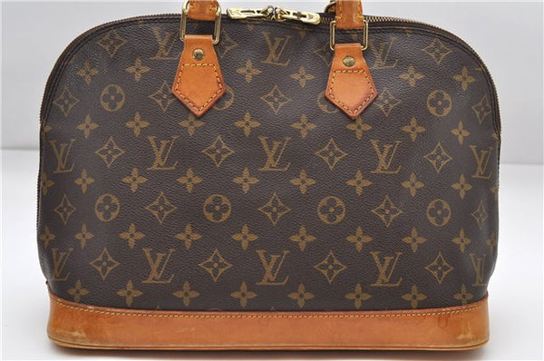 Authentic Louis Vuitton Monogram Alma Hand Bag Purse M51130 LV 7889D