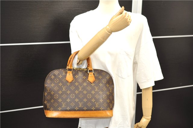 Authentic Louis Vuitton Monogram Alma Hand Bag Purse M51130 LV 7889D