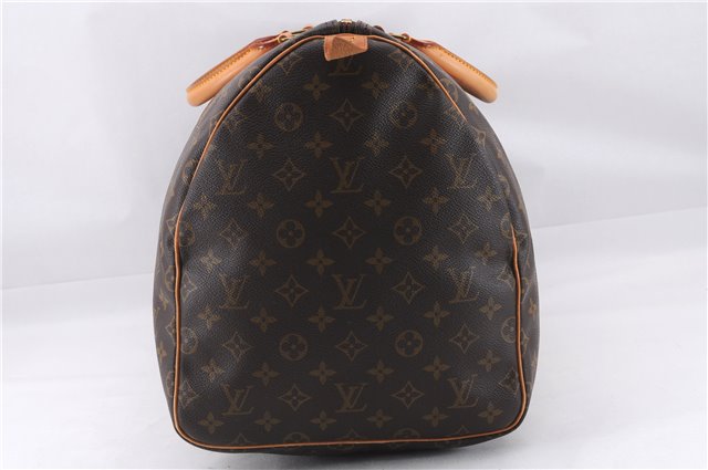 Authentic Louis Vuitton Monogram Keepall 55 Travel Boston Bag M41424 LV 7892E