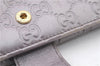 Authentic GUCCI Guccissima Heart Leather Long Wallet 203550 Light Purple 7893C