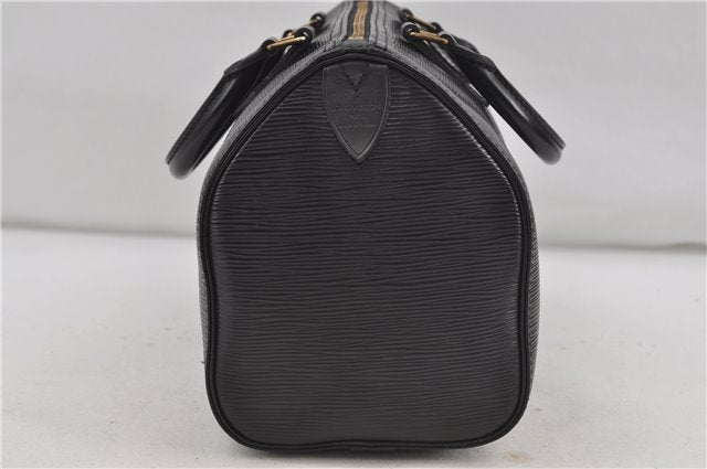 Authentic Louis Vuitton Epi Speedy 25 Hand Boston Bag Black M59032 LV 7893D